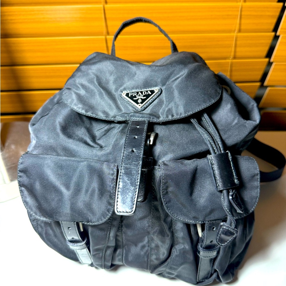 PRADA Black Nylon Backpack